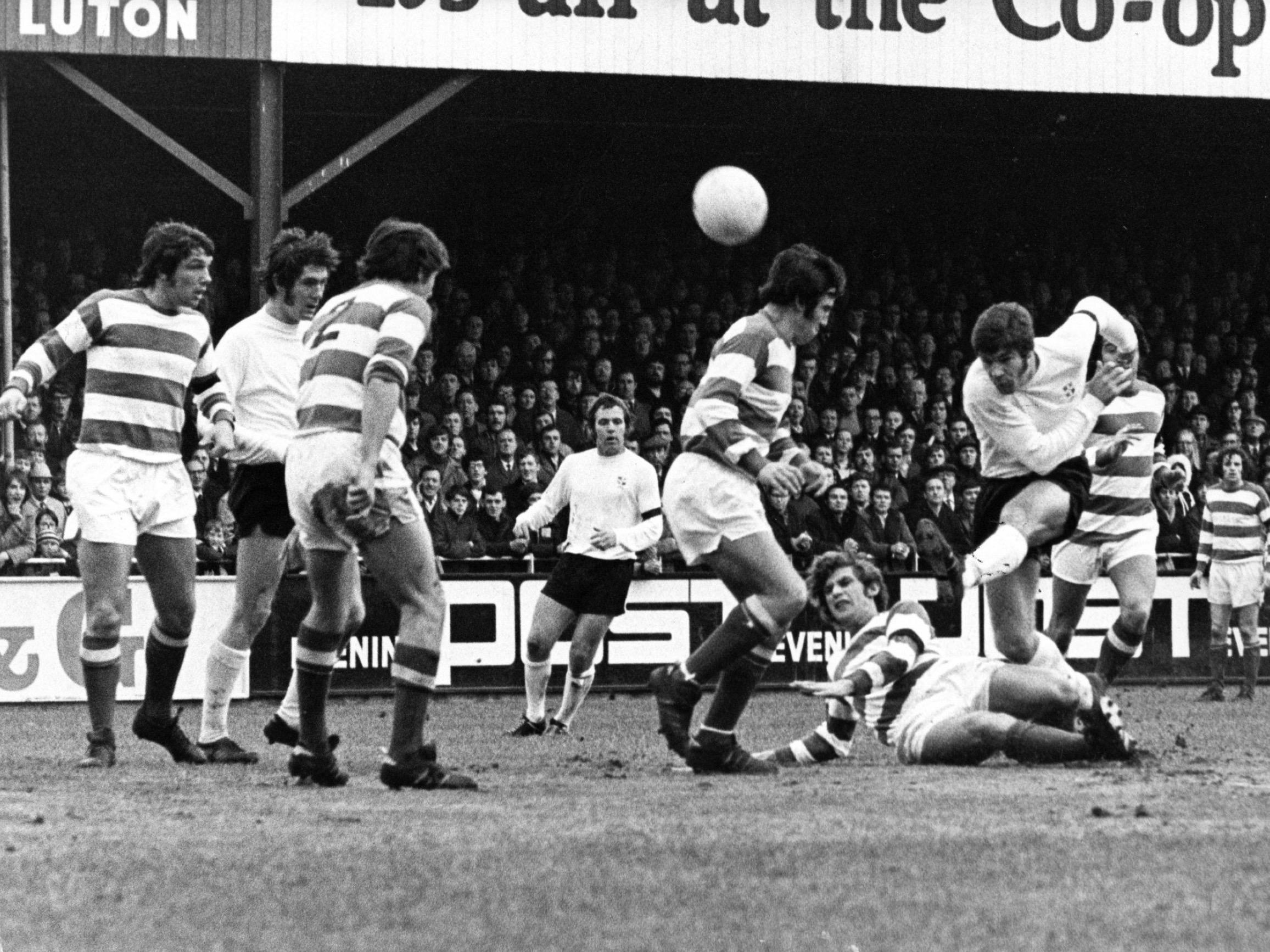 Malcolm Macdonald fires in a shot